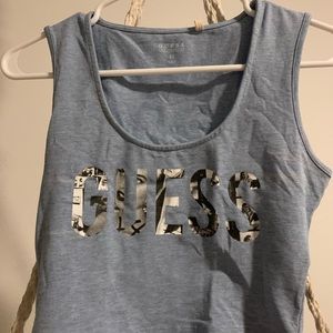 Blue Guess Crop Top